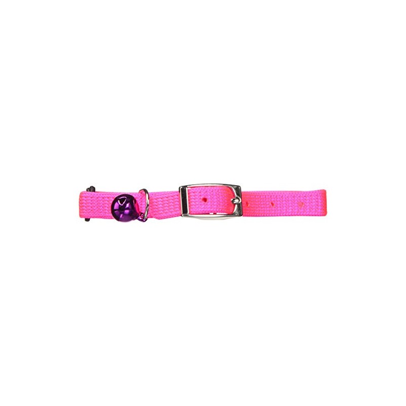 Petmate Bling Elastic Cat Collar, 3/8" x 8-10", Pink
