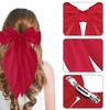 2PCS Silky Satin Big Hair Bows Barrettes, Hair Ribbons Oversized