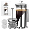 Cafe Du Chateau Stainless Steel French Press Coffee Maker 34