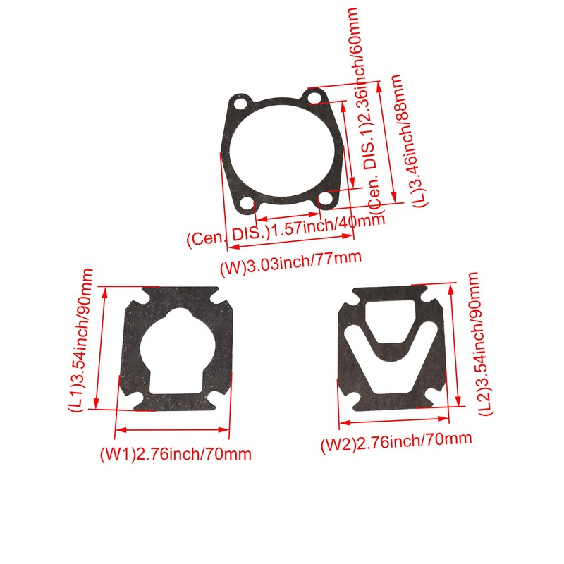 Mxfans Black Pad Air Compressor Valve Plate Replacement Kit Pack
