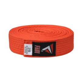 Fadi Sports Martial Arts Belt for Karate, Judo, Aikido and Taekwondo - Durable Cotton-Polyester Blend for Adults and Kids, Orange, 1