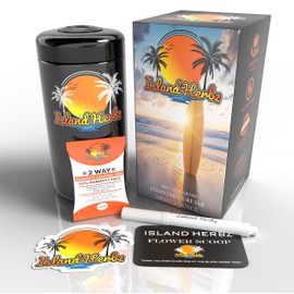 Island Herbz 1 Oz Premium Purple Bio-Photonic UV Glass Storage Jar With Airtight Digital Cure Lid - Preserves Freshness For Herbs, Spices, and Dry Foods, Ensuring Months Of Preservation (1 PACK)