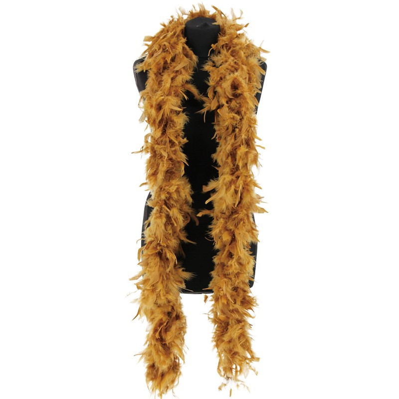 Luxury Gold Feather Boa - 80g -180cm