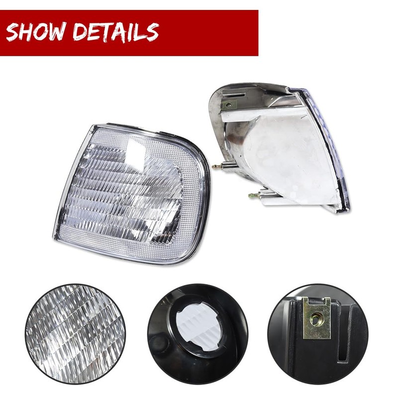 GTINTHEBOX Signal Lamp replacement for 1997-2003 Ford F-150 F-250 Pickup
