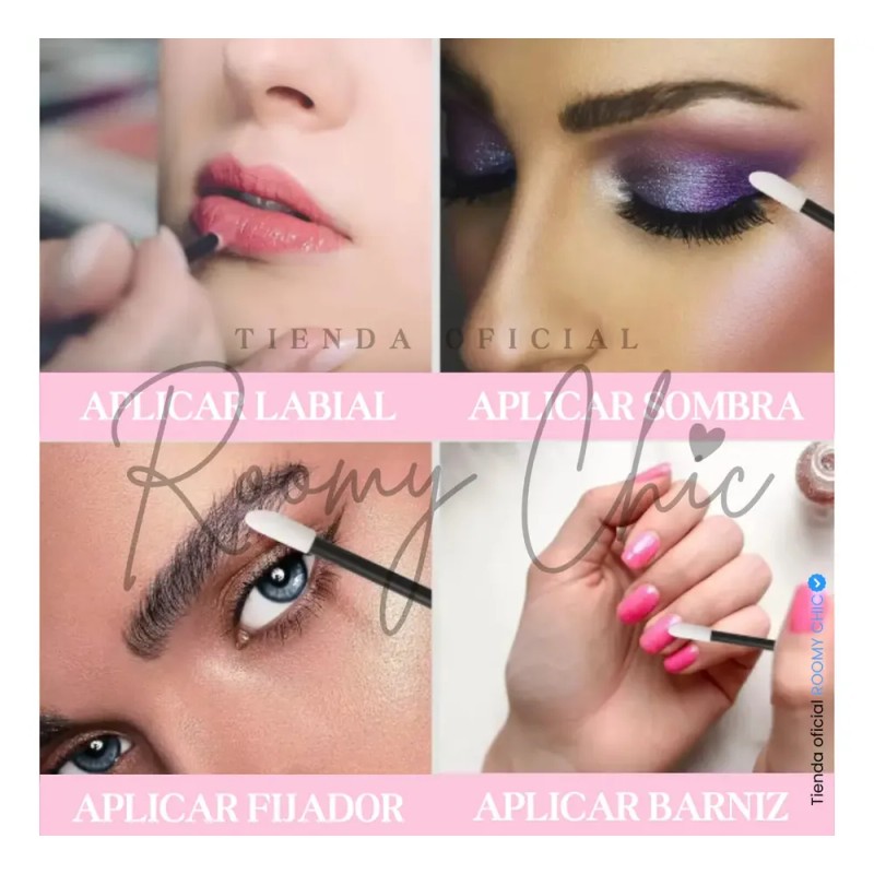 100pzs Lip Brush Desechable Para Pestañas Microblading Labio