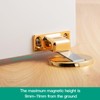 YAGU 1 Pack Zinc Alloy Magnetic Door Stopper, Door Catch