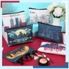 Reginary 6 Pcs City Cosmetic Bag Souvenir Gifts Texas Makeup