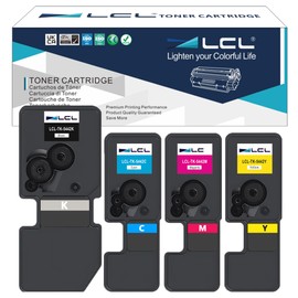 LCL TK-5442 TK5442 Toner Cartridge Replacement for Kyocera TK-5442K TK-5442C TK-5442M TK-5442Y for Kyocera ECOSYS MA2100cwfx MA2100cfx PA2100cwx PA2100cx Printer (4-Pack Black Cyan Magenta Yellow)