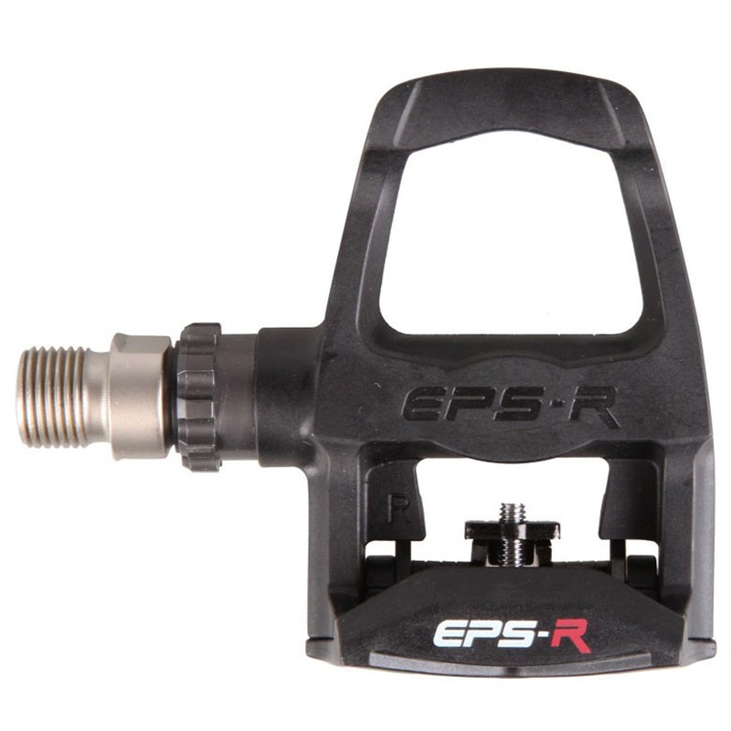 Exustar Keo Pedals and Cleats - (Black/ Red)