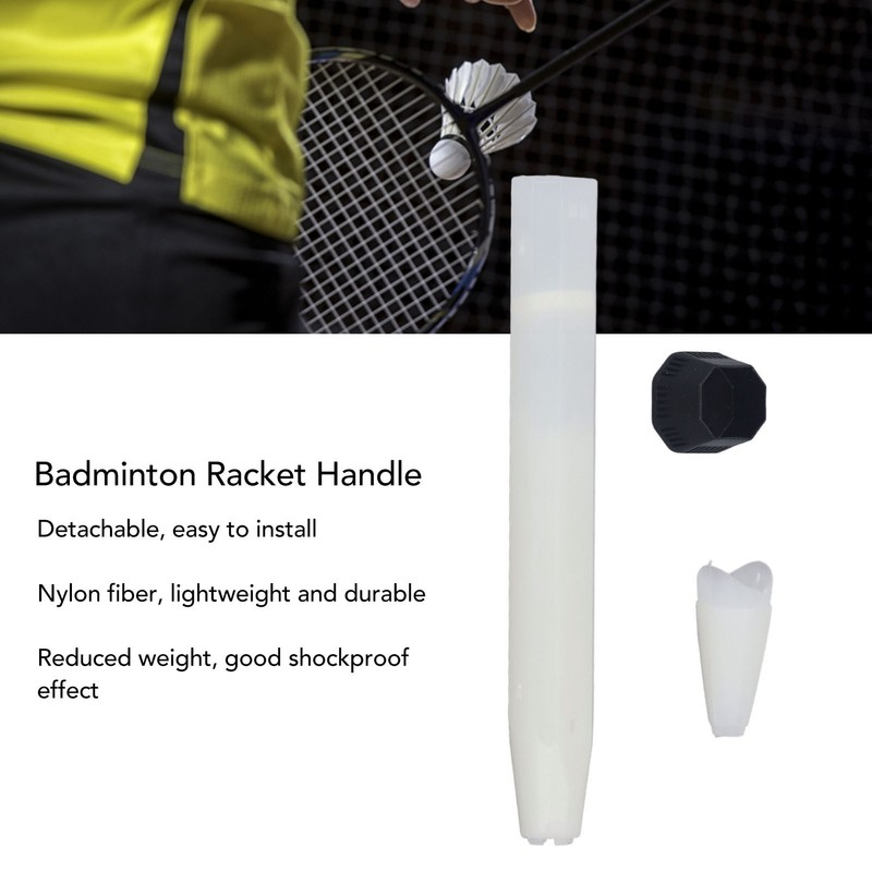 Removable Badminton Bat Handle Nylon Fiber Racket Floating Shockproof Grip
