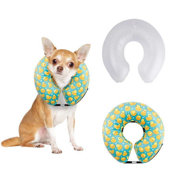 CuteBone Protective Inflatable Collar for Dogs and Cats - Soft