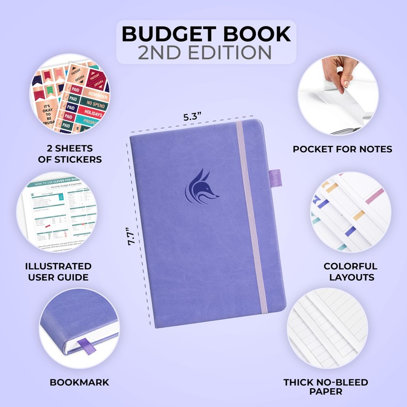 Clever Fox Budget Book 2.0 – Financial Planner & Expense