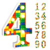 Baquler Building Block Light up Number Birthday Decoration Sign Marquee