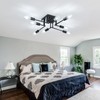 ASGYISA 8-Lights Semi Flush Mount Ceiling Light Fixture Modern Metal