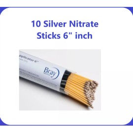 GRAFCO 10 Silver Nitrate Sticks 6" Caustic Individual Sticks, Double Dipped Exp 2027