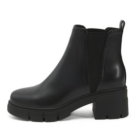 REDTOP Women's Chelsea Boots Elastic Chunky Block Heel Platform Lug Sole Ankle Booties