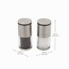 Kamenstein Magnetic Salt and Pepper Grinder Filled with Spices, Set