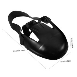 Operitacx 1 Pair Safety Shoe Covers Foot Guard Visitor Safety Shoes for Men Shoes Toe Guard Shoe Toe Covers for Worker Shoe Toe Caps Safety Toe Covers Overshoe Black Pvc