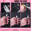 LEONTOOL 930 Pcs Jump Rings Lobster Clasps with Jewelry Pliers