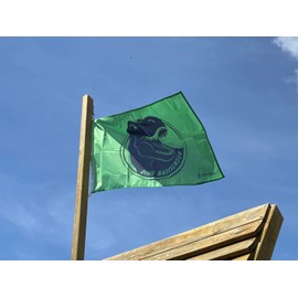 Flag Dino Base Camp 90 x 60 cm (Green)