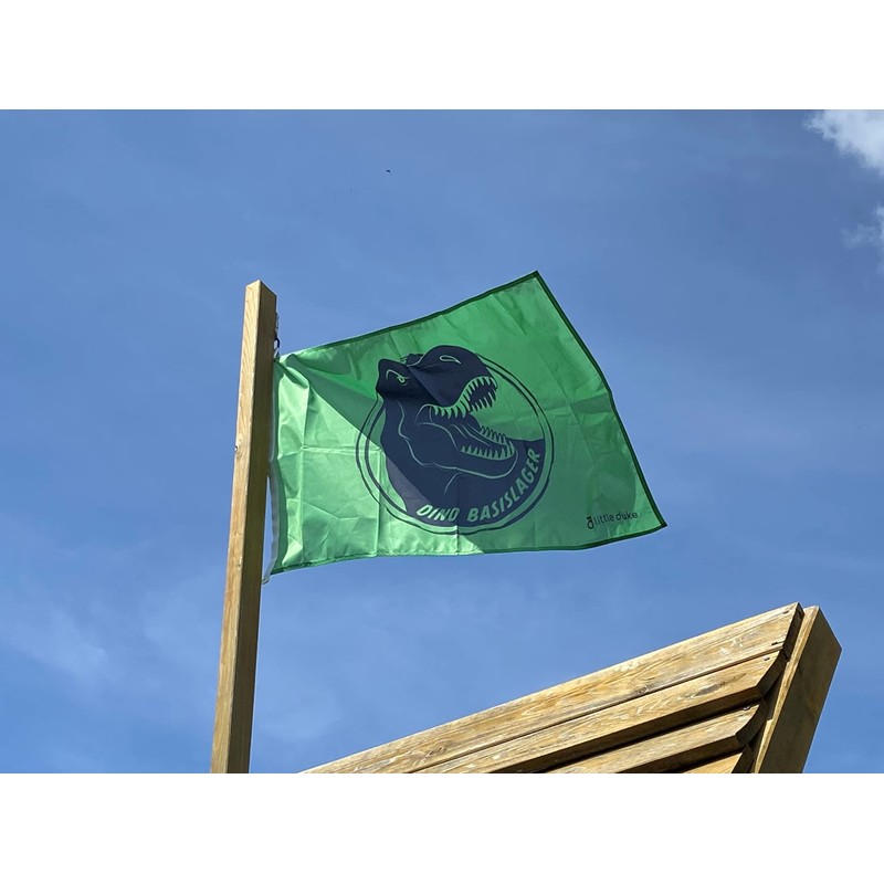 Flag Dino Base Camp 90 x 60 cm (Green)