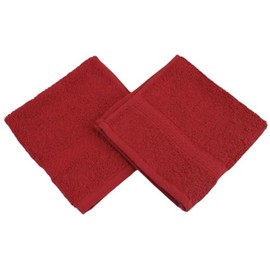 Westward Ho! 2 Pack Face Towels - Super Soft 100% Combed Cotton, 390 GSM, Highly Absorbent & Gentle on Skin, 30cm x 30cm, (Burgandy)