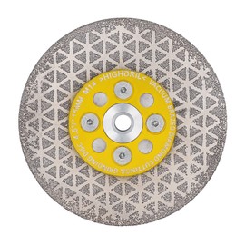 HIGHDRIL Diamond Cutting Grinding Disc 115 mm Galvanised Blade for Cutting and Grinding Granite Marble Tile Natural Stones
