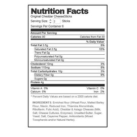 John WM Macy's, Original Cheddar Cheesesticks, (Case of 12)