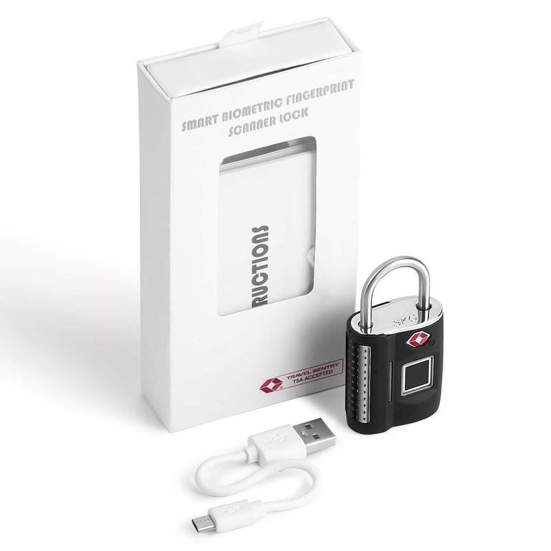 Fingerprint Lock, TSA Approved Smart Digital Locker Lock for Gym,