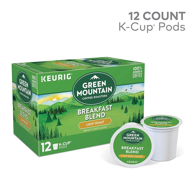 Green Mountain Coffee Keurig Single-Serve K-Cup Pods, Breakfast Blend Light