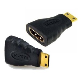 Mini HDMI to HDMI Adapter Converter for - Canon LEGRIA HF R206 - Digital Camera/way to connect your camera to tv, projector