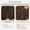 Hair Toppers for Women Real Human Hair,TESS 100% Human Hair