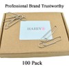 HAHIYO Paper Clips Sturdy 2 inches Length 100 Pack Paperclips