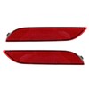2 Pcs Rear Bumper Reflector Left Right TO1185110 Red Tail