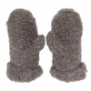 Extremely warm 100% natural merino sheep wool mittens for men