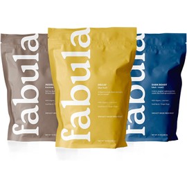 Fabula Coffee Variety Pack - Medium, Decaf, Dark, Whole Beans - 3 bags (12 oz. each)