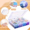 Willinglong Diamond Painting Storage Container, 32 Slots Portable Bead Organizer