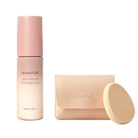 Selnatural Skin Serum Foundation + Squalane Puff (Case Included) Set