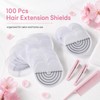 100pcs K Tip Hair Extensions Kit,K Tips,Glue Protector,Hair Shield For