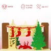 LIN17249 Pop Up 3D Christmas Cards, Christmas Fireplace, N439