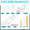 Cimeton Invisible Nail Plastic Photo Frames Hooks for Hanging Artworks