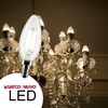 Satco S21266-4 Watt B11 LED Candelabra Bulb, Clear, 90 CRI,