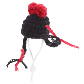 ORFOFE Creative Guinea Pig Hat Adorable Knitted Chinchilla Costume Accessory for Pet Cosplay Photography Warm Comfortable Headwear for Small Pets