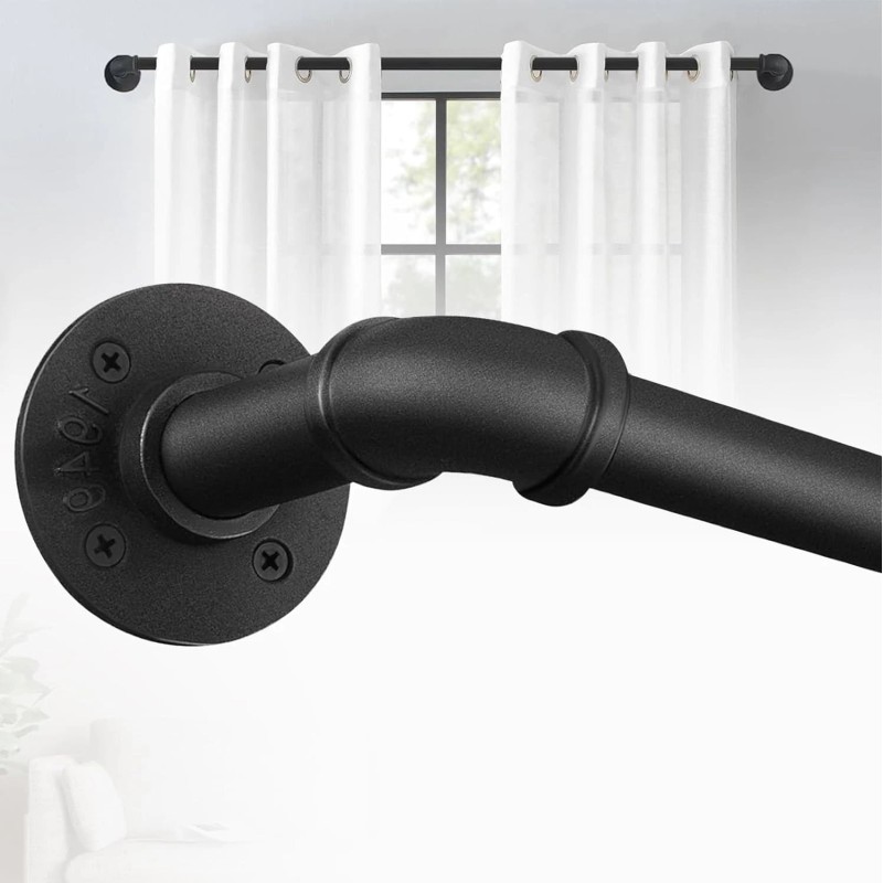 NiceCho 28" to 54" Long Window Curtain Rod sturdy hanger