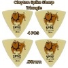 Clayton Spike Ultem Gold Sharp Triangle Guitar Picks 4 Picks