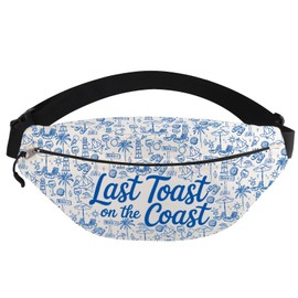 Gürteltasche für den Strand, Junggesellinnenabschied, Motiv: Last Toast On The Coast, Geschenk für Brautparty, Brautparty, Stamm, Last Toast Fp3, modisch