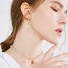 UNICRAFTALE 3 Colors Rhombus Stud Earring with Loop 24 Pairs