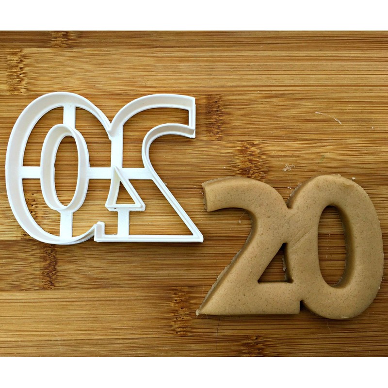 Sweet Prints Inc Number 20 Cookie Cutter - Dishwasher Safe