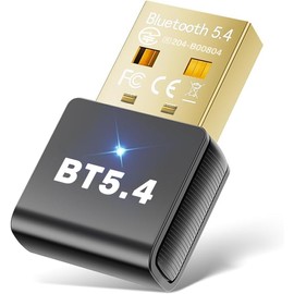 (Industry-Leading Bluetooth 5.4 Technology & Driver Not Required) Bluetooth Adapter, 5.4 TS / CORP Bluetooth Receiver, Bluetooth USB Adapter, Dongle, Maximum Transmission Distance 66.4 ft (20 m),