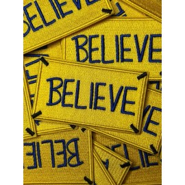 Ted Lasso Believe Patch Greyhound Soccer Team Embroidered Iron On